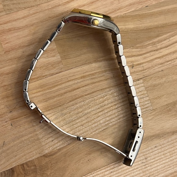 Citizen Eco-Drive Ladies Watch Two Tone Bracelet White Dial Day Date Window - Picture 6 of 11